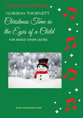 Christmas Time in the Eyes of a Child SATB choral sheet music cover